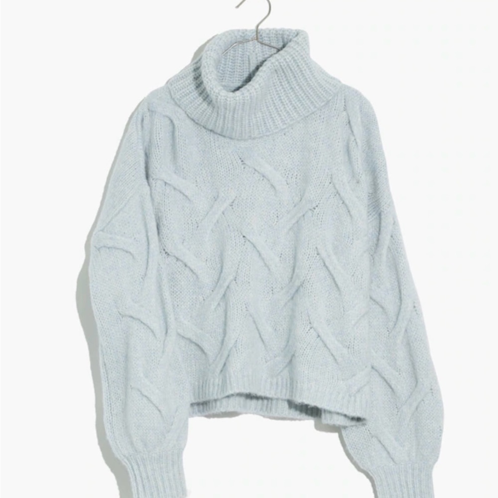 Madewell Light blue Turtleneck Sweater